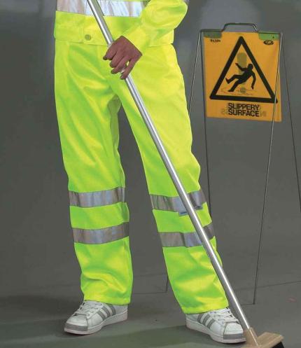 Yoko Hi-Vis Poly/Cotton Work Trousers 1