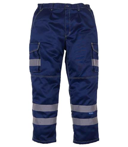 Yoko Hi-Vis Cargo Trousers with Knee Pad Pockets