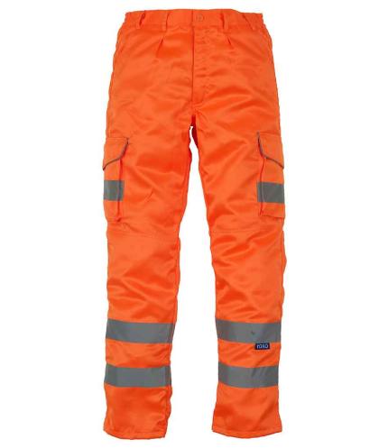Yoko Hi-Vis Cargo Trousers with Knee Pad Pockets