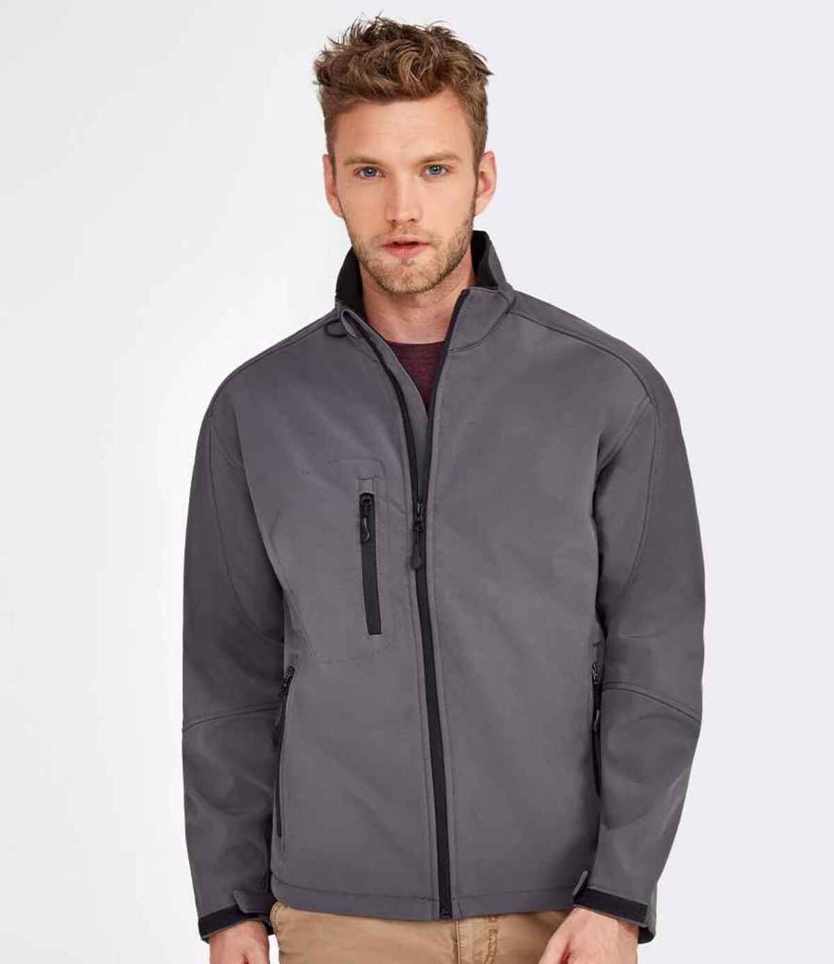 Sol Soft Shell SOL'S Relax Soft Shell Jacket - Charcoal