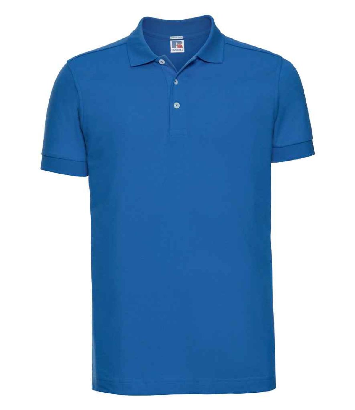 Russell Stretch Piqué Polo Shirt - Azure | Order Uniform UK Ltd