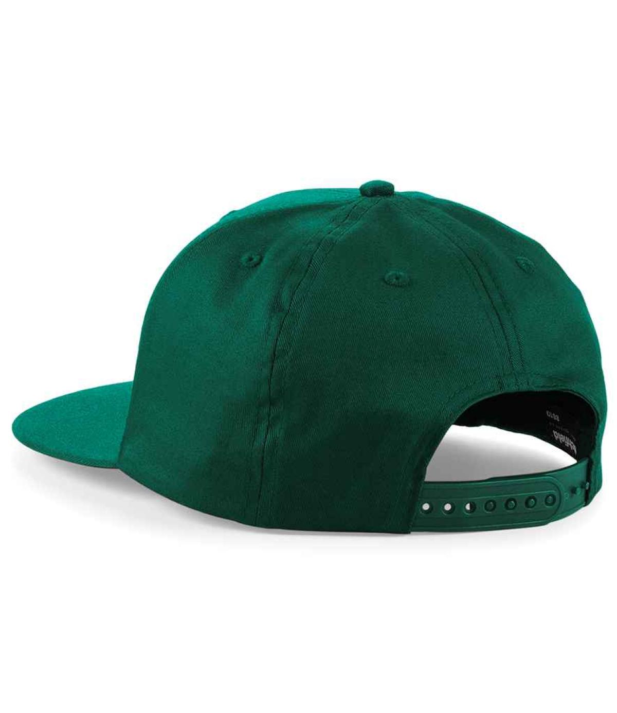 Beechfield 5 Panel Snapback Rapper Cap - Bottle Green | Order Uniform ...
