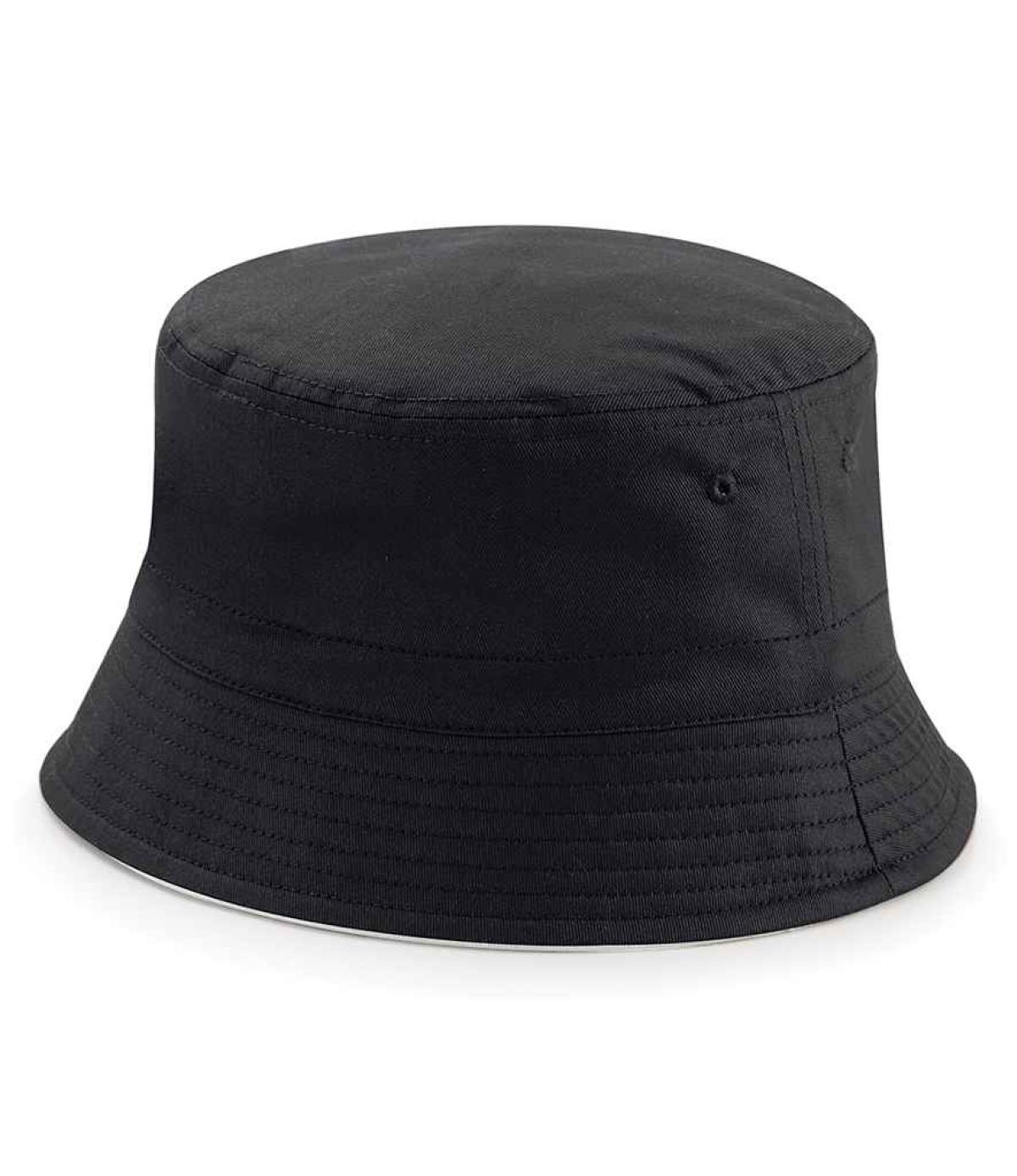 Beechfield Reversible Bucket Hat - Black/Light Grey | Order Uniform UK Ltd