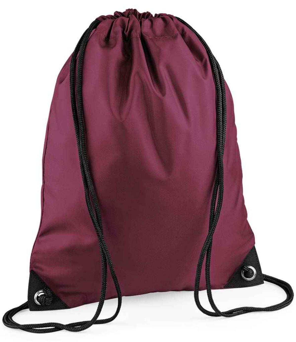BagBase Premium Gymsac Rucksack – Schwarz, Unisex Für Sport & Freizeit