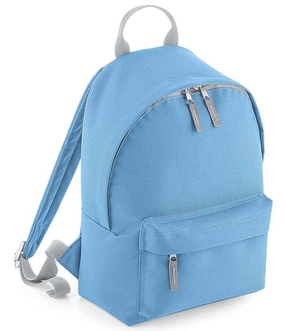 BagBase BG125S Mini Zaino Fashion In Poliestere 600D, 24x33x17 Cm, Con Tasca Frontale E Schienale Imbottito