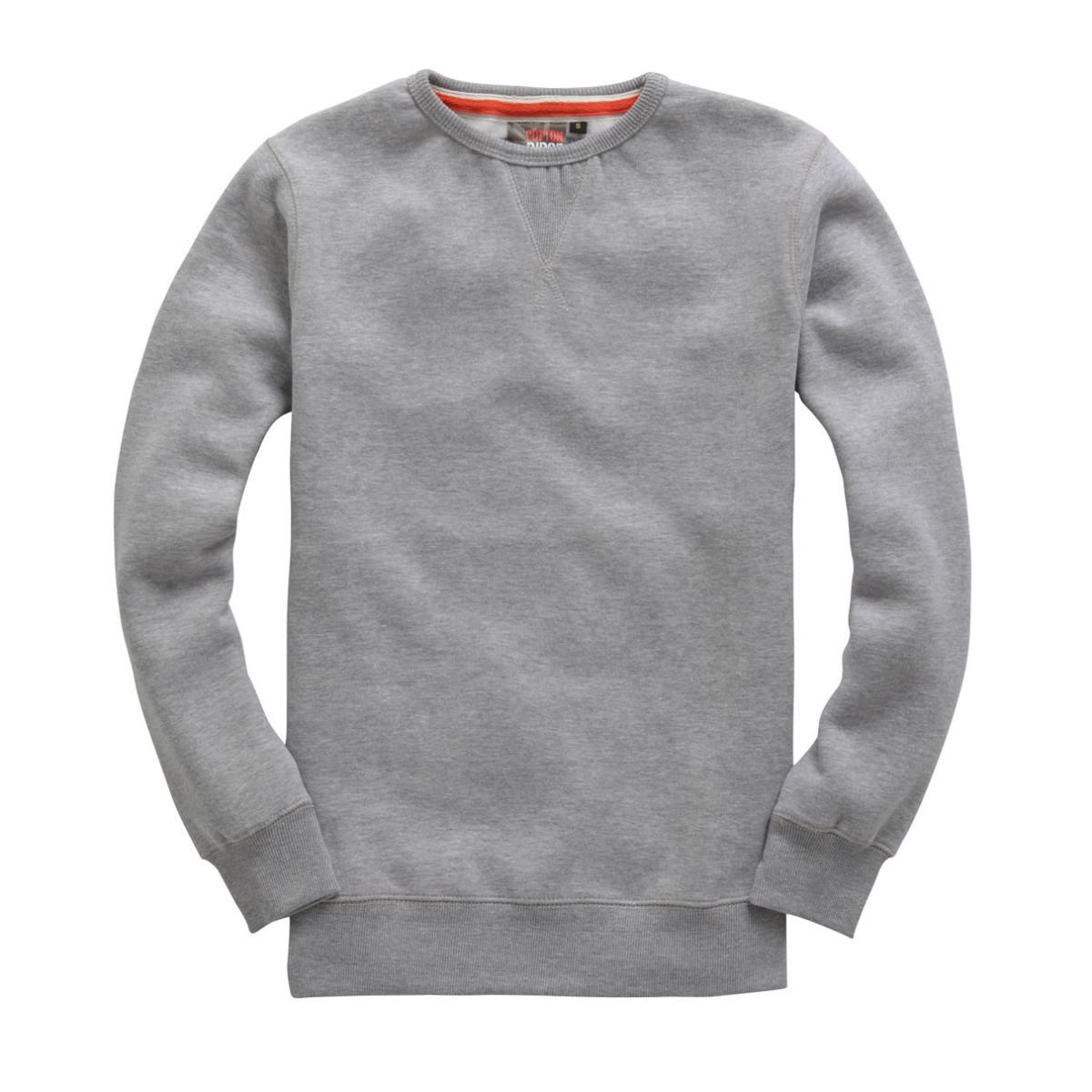 Cotton Ridge Ultra Premium Sweat Shirt (W107PFC) - Grey Melange