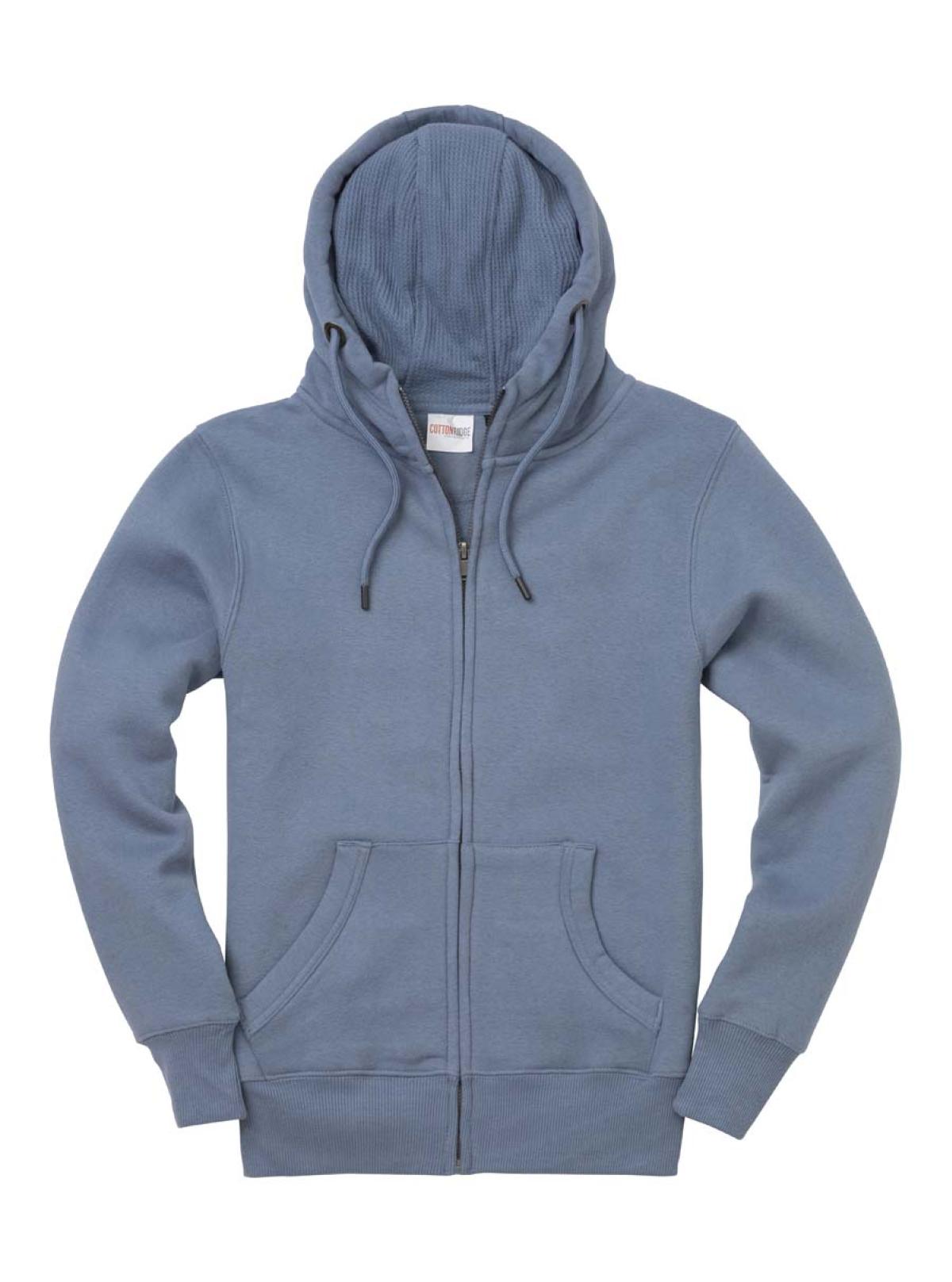 Cotton Ridge Ultra Premium Zip Hoodie (W51PF) - Stone Blue Peach