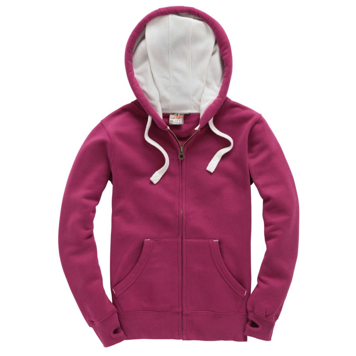 Cotton Ridge Ultra Premium Zip Hoodie (W81PF) - Cranberry