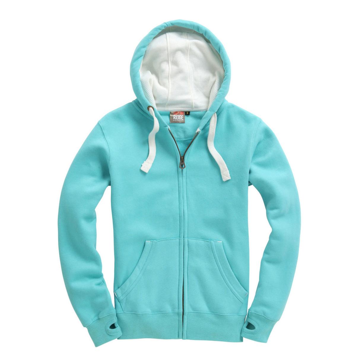 Cotton Ridge Ultra Premium Zip Hoodie (W81PF) - Lagoon