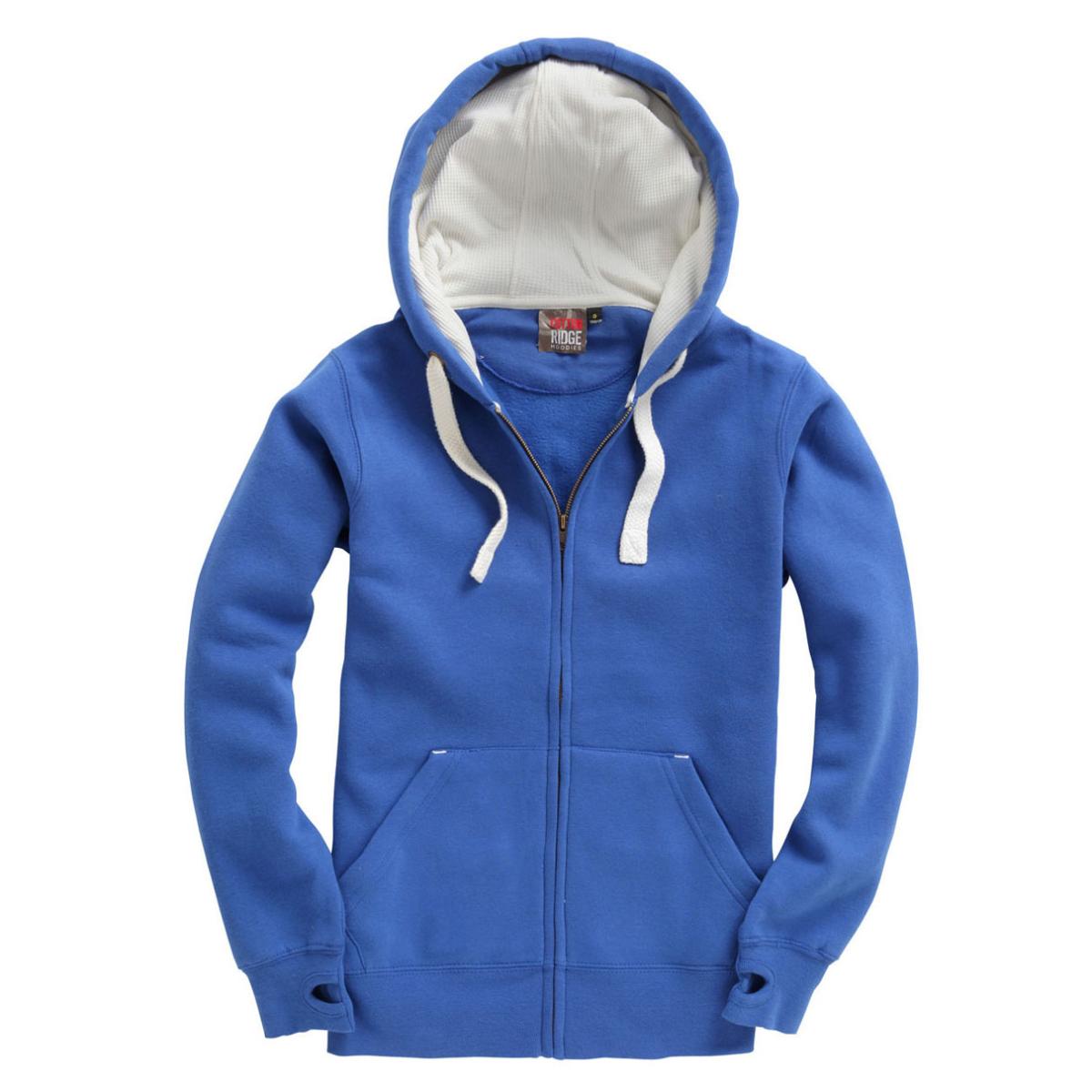 Cotton Ridge Ultra Premium Zip Hoodie (W81PF) - Vintage Royal