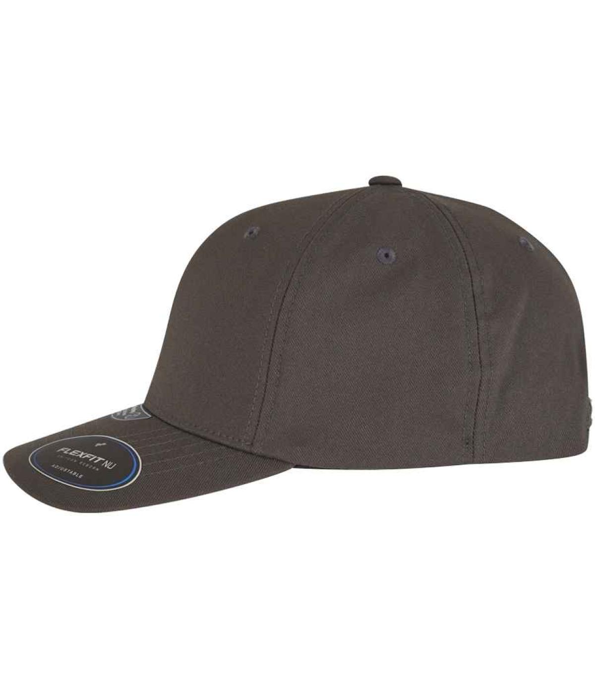 Flexfit NU® Adjustable Snapback Cap - Dark Grey