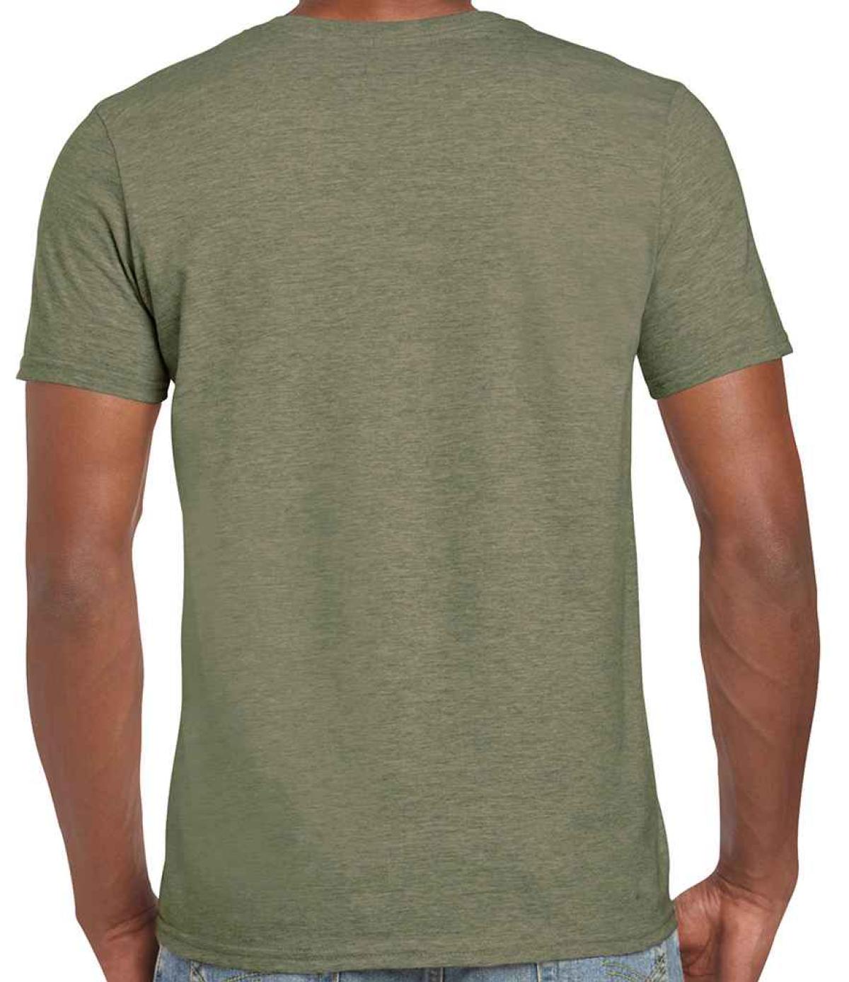 Gildan heather 2025 military green shirt