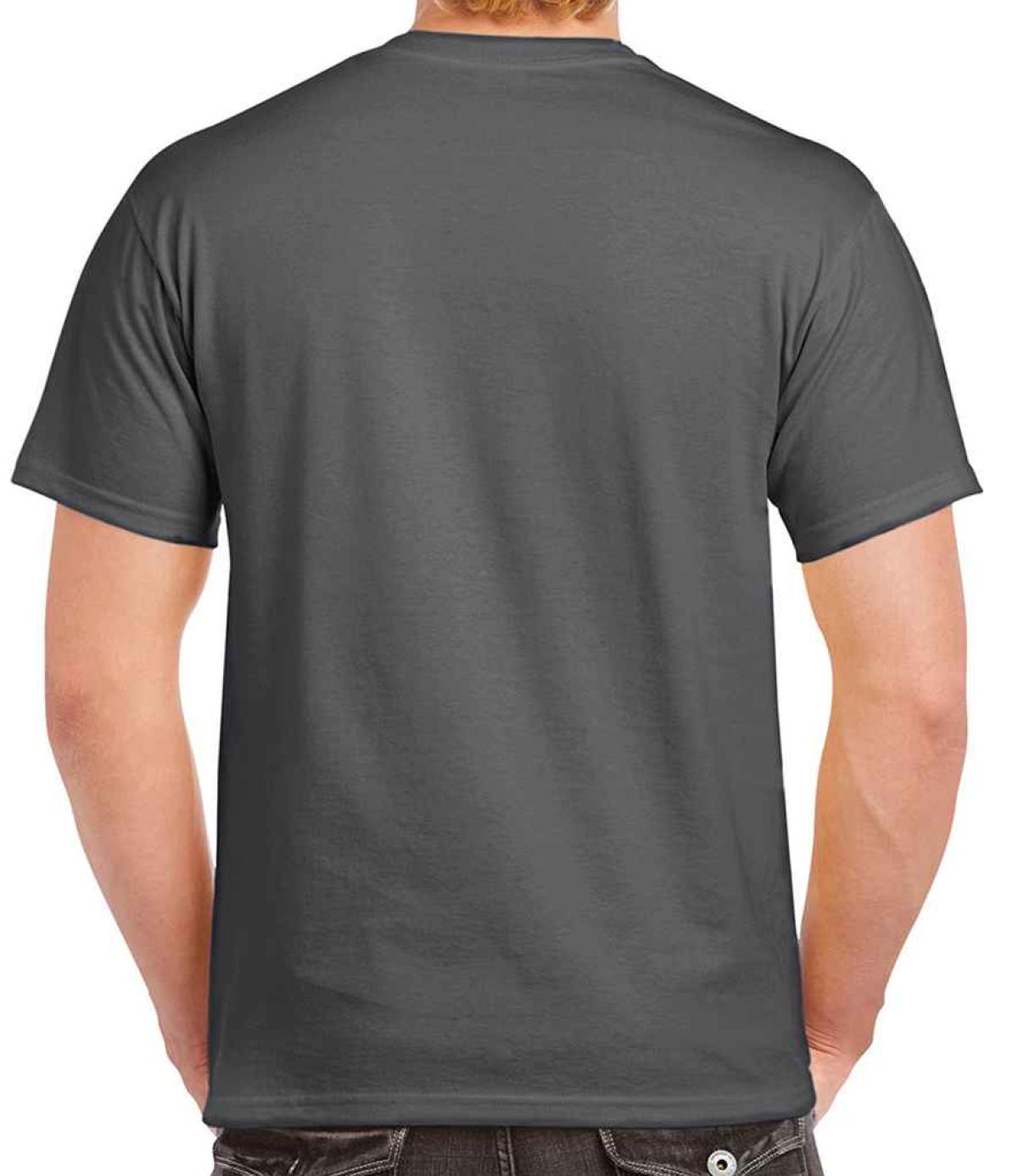 Gildan T-Shirt Uomo Ultra Cotton - 100% Cotone, Maniche Corte, Taglio Classico, Colore Heather Navy/Sports Grey, XX-Large