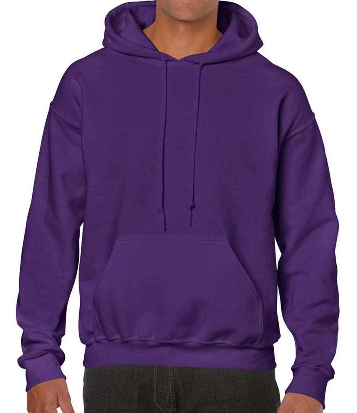 Gildan Heavy Blend Hooded Sweatshirt Purple Order Uniform UK Ltd