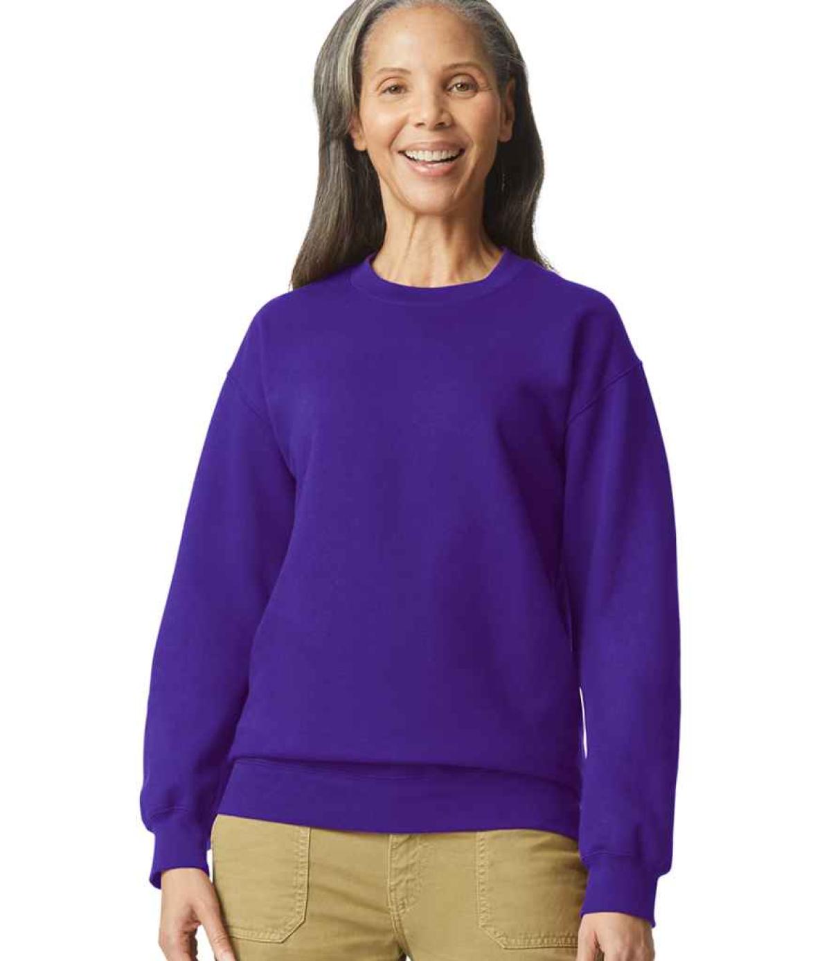 Gildan SoftStyle® Midweight Crew Neck Sweatshirt Purple