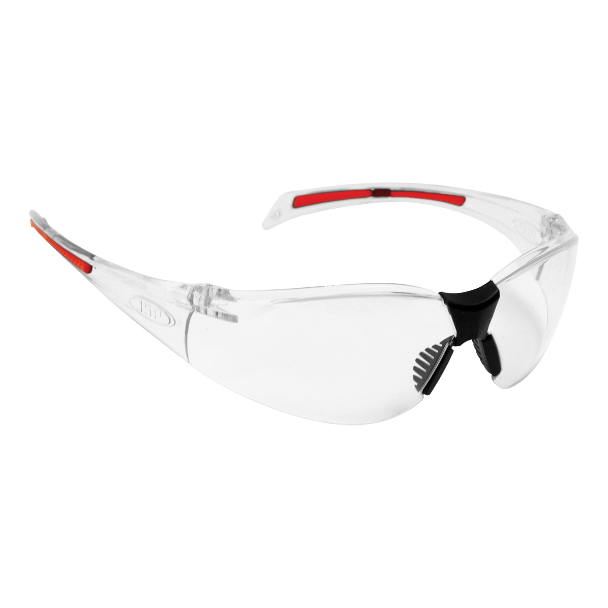 Jsp Stealth 8000 Clear Safety Specs Clear Red Mistresist Clear Order Uniform Uk Ltd