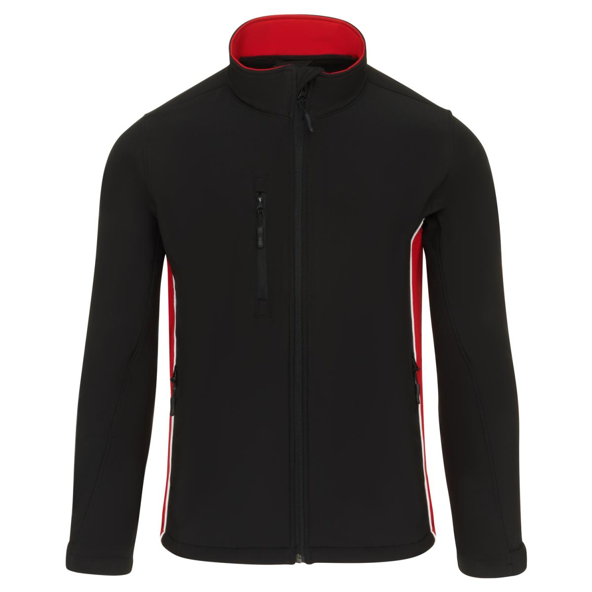 ORN Silverswift Two Tone Softshell Jacket - Black/Red | Order Uniform ...