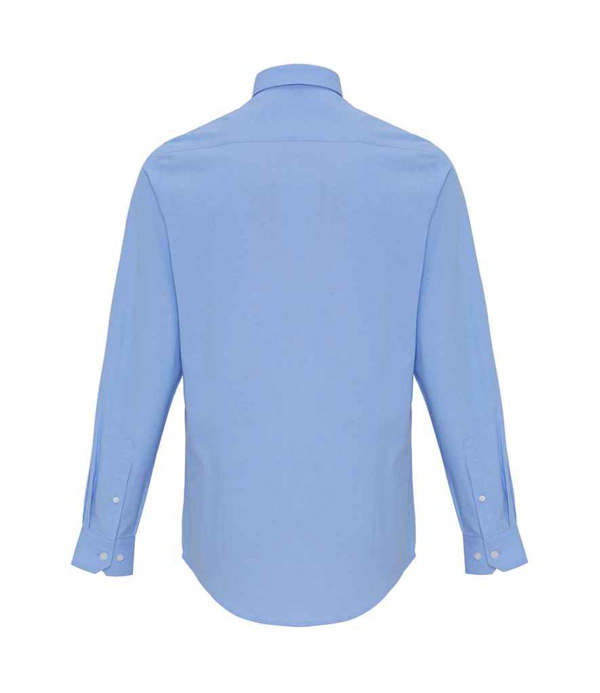 Premier Long Sleeve Striped Oxford Shirt - Oxford Blue | Order Uniform ...