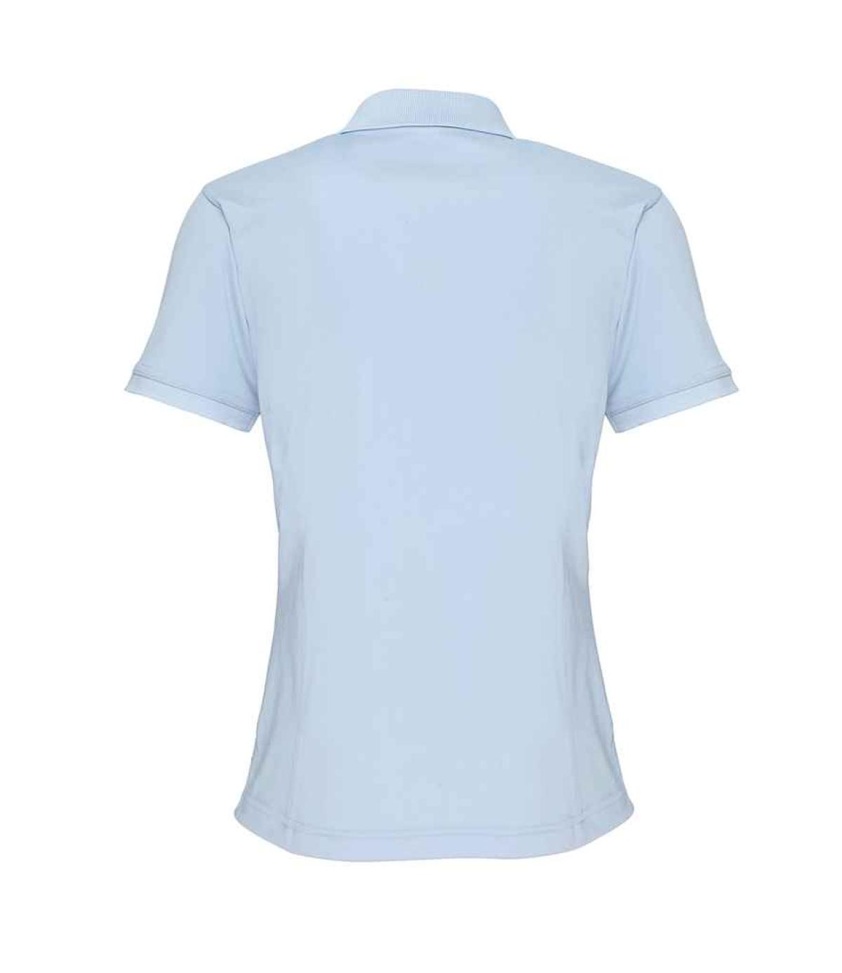 Premier Ladies Coolchecker® Piqué Polo Shirt - Light Blue | Order ...