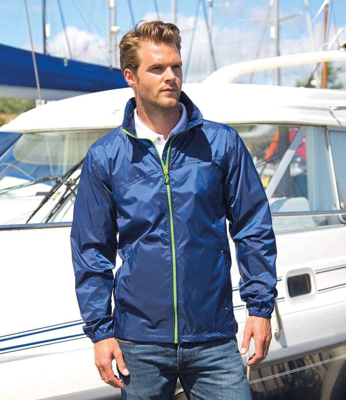 Result Urban HDi Quest Stowable Jacket - Navy/Lime Green | Order ...