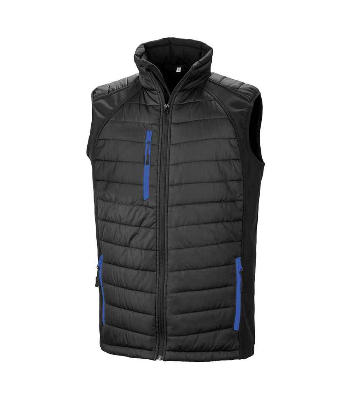 Result Genuine Recycled Compass Padded Gilet - Black/Royal Blue | Order ...