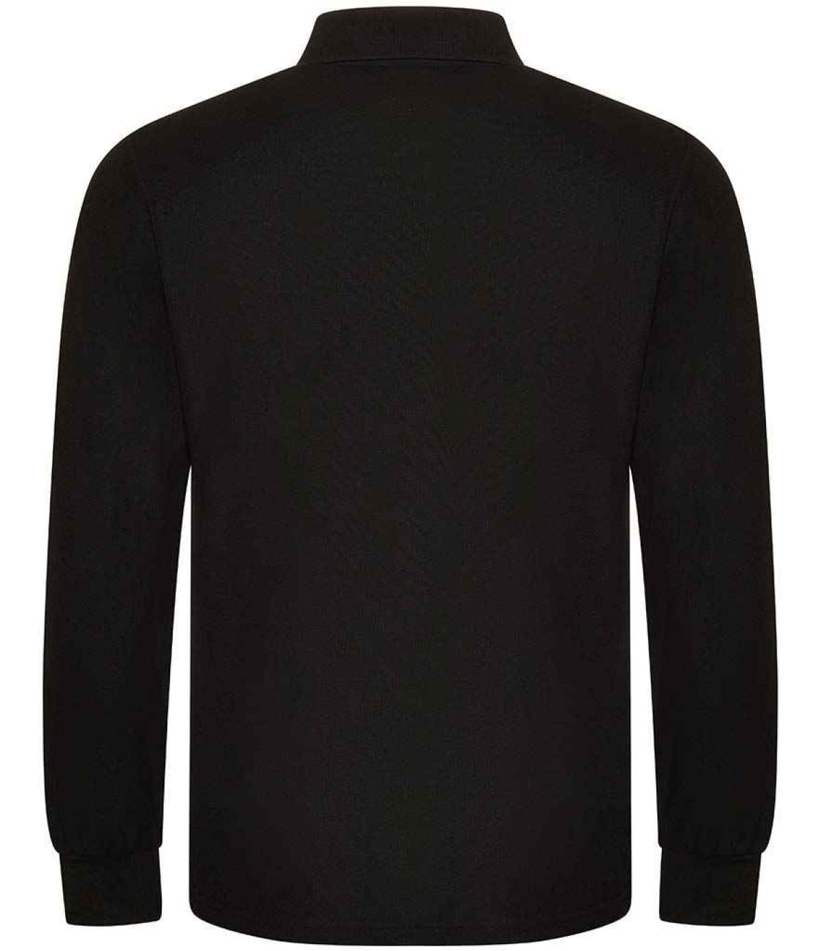 Pro RTX Pro Long Sleeve Piqué Polo Shirt - Black | Order Uniform UK Ltd