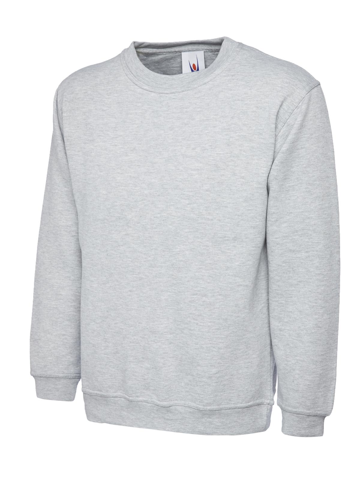 Uneek Classic Sweatshirt - Heather Grey | Order Uniform UK Ltd