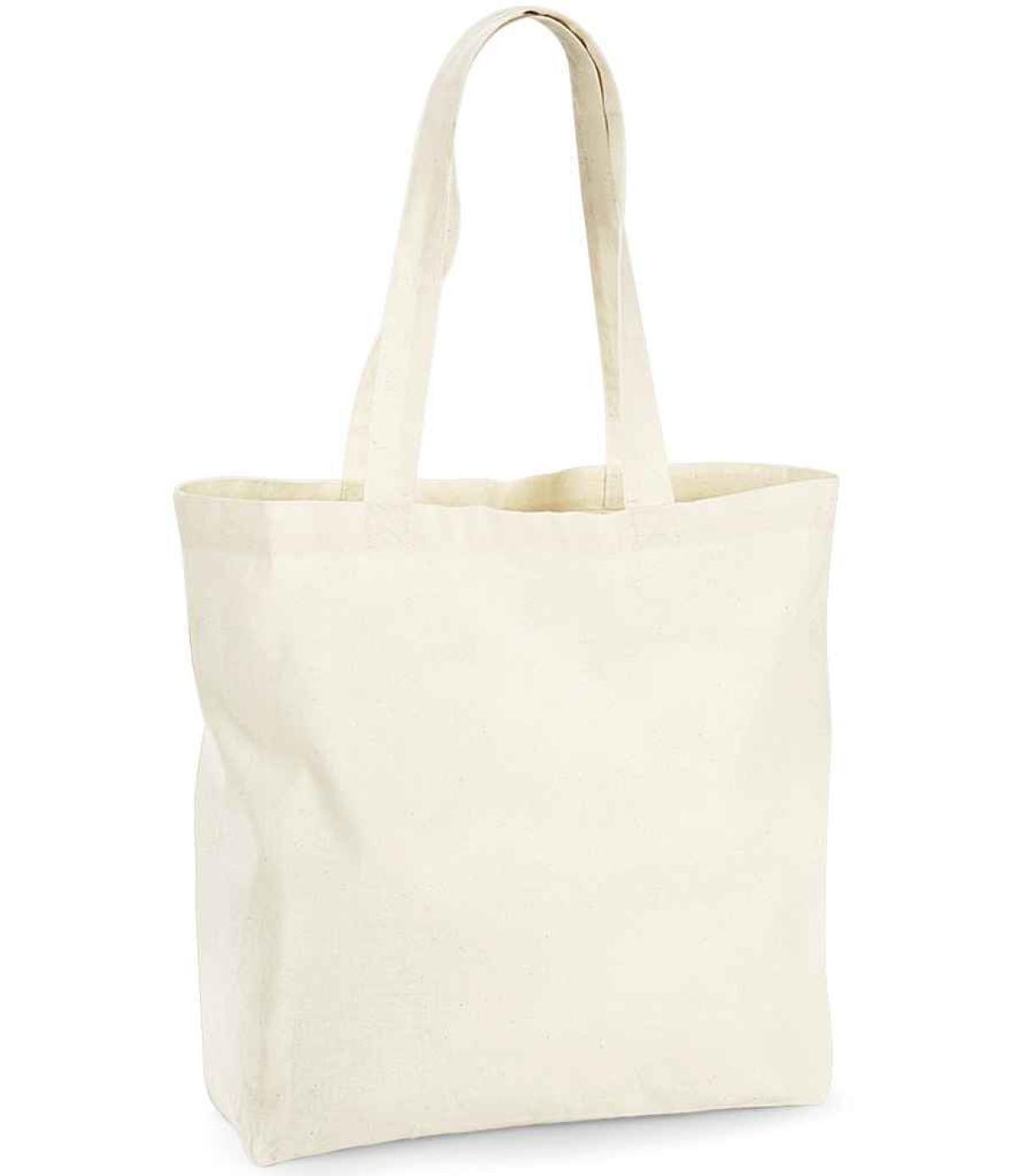 Westford Mill Organic Premium Cotton Maxi Tote Bag - Natural | Order ...