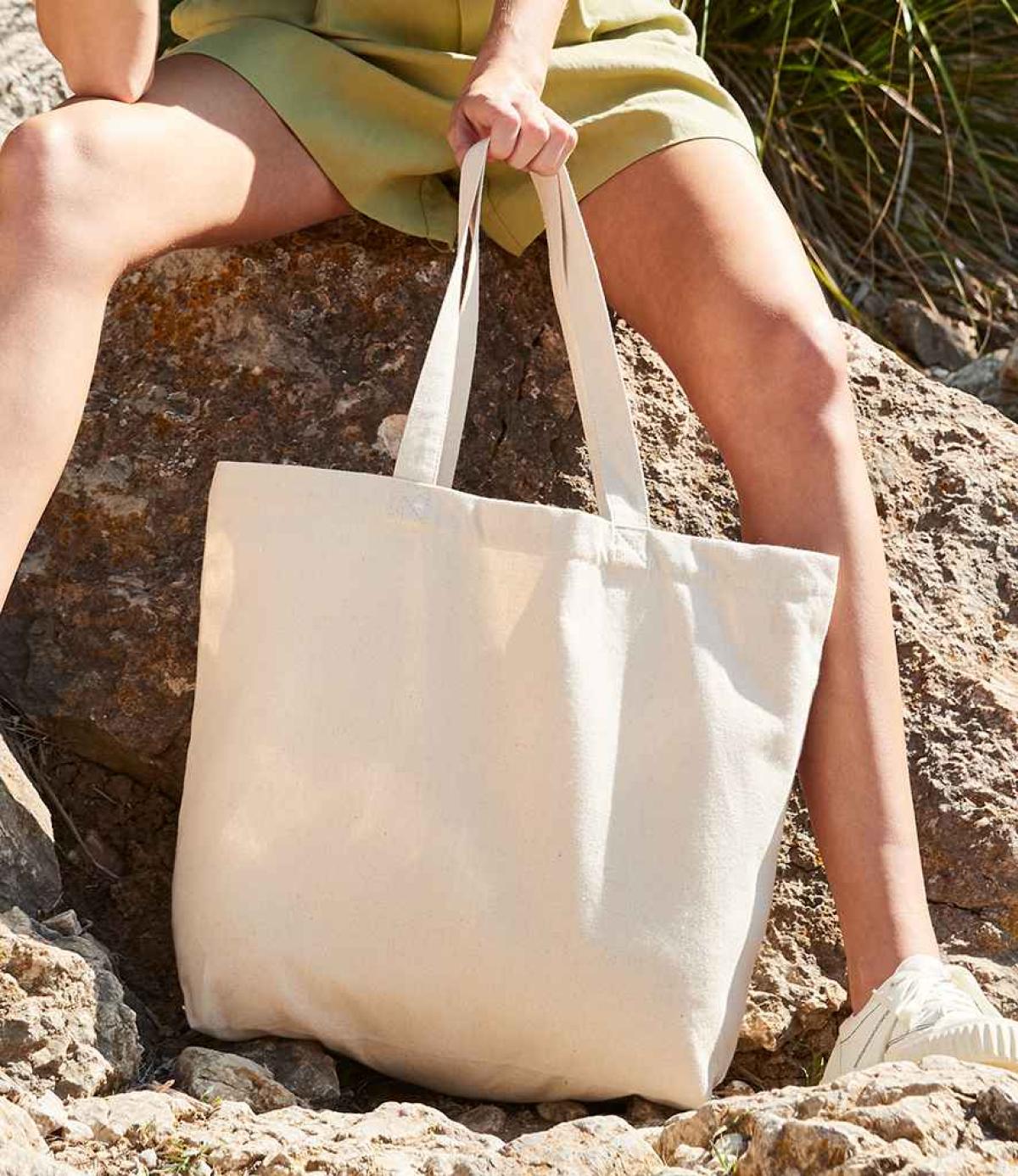 Westford Mill Recycled Cotton Stuff Bag - Natural - Small (S)